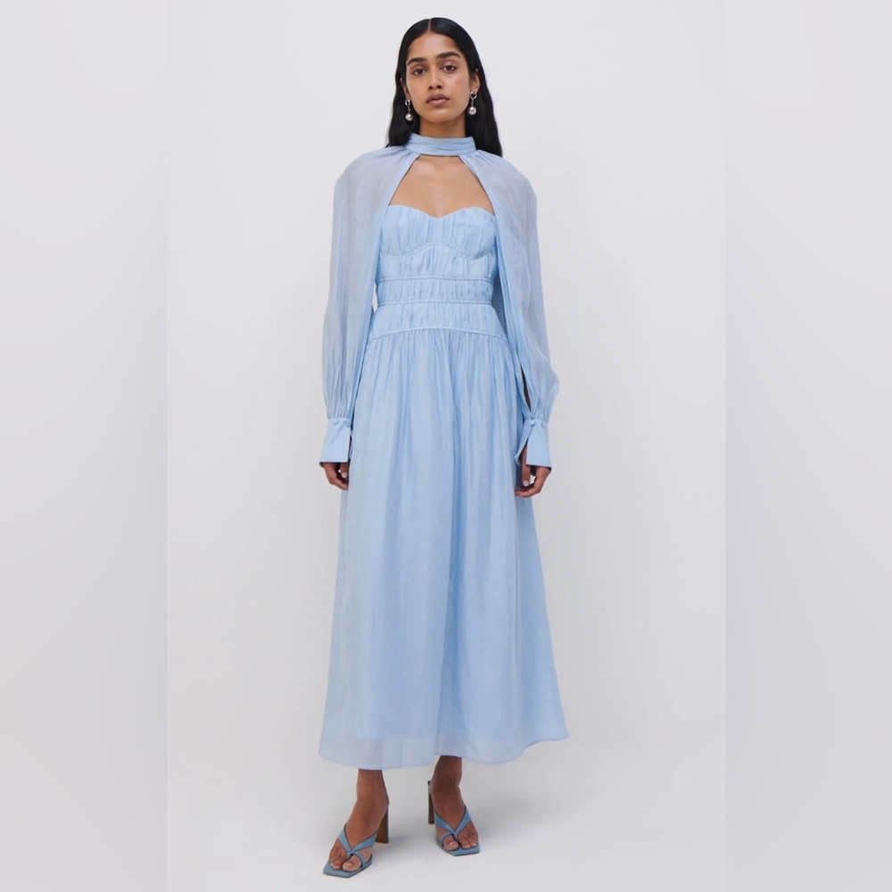 NWT JONATHAN SIMKHAI The Jayana Midi Dress with long sleeves. Size 6
